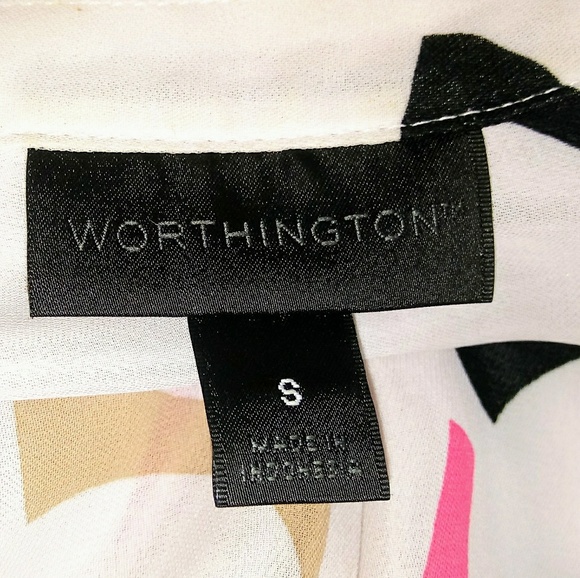 Worthington Button Down Blouse - Picture 6 of 6